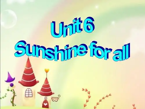 牛津译林版8B Unit6 Sunshine for all Task课件(共27张PPT)