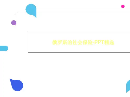 俄罗斯的社会保险-PPT精选