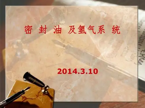 发电部密封油系统培训课件