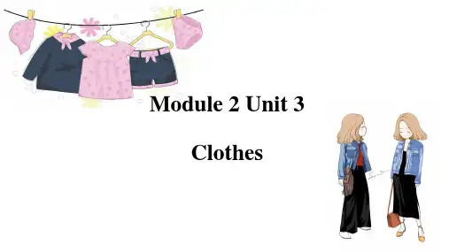 牛津上海版(试用本)英语三年级下册Module 2 Unit 3 Clothes课件