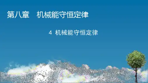 新教材人教版必修第二册 第8章 4 机械能守恒定律 课件(54张)
