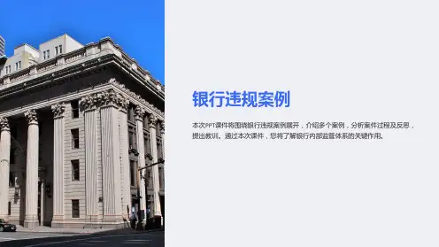 《银行违规案例》课件