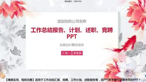 【优质PPT】自查自纠整改报告