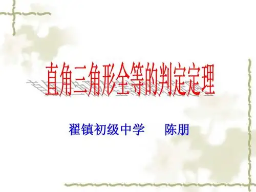 5.6几何证明举例(5)hl定理