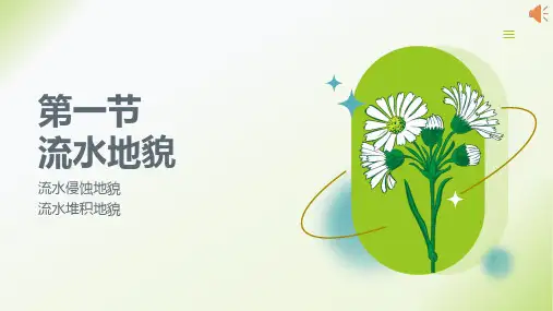 2.1流水地貌(1)课件2024-2025学年高中地理湘教版(2019)必修一