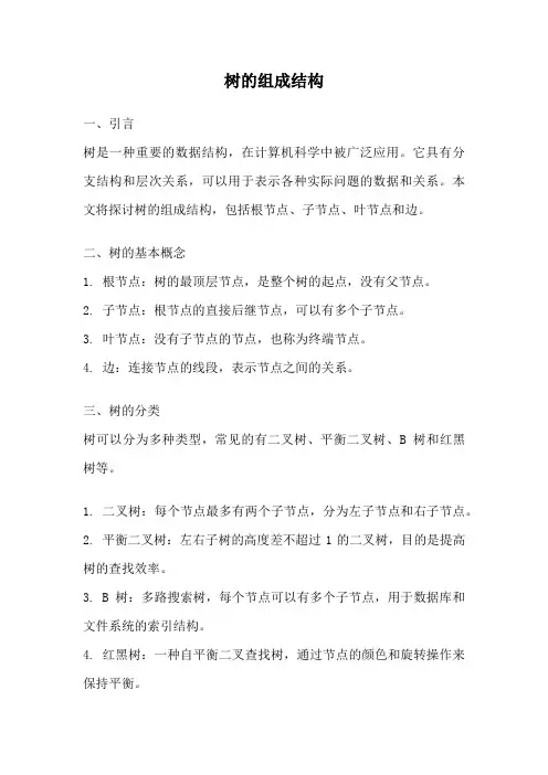 树的组成结构