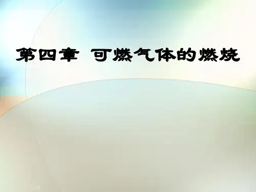 燃烧与爆炸学Chapter4