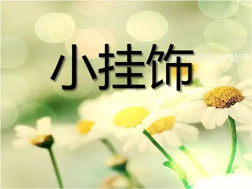 【小学课件】《小挂饰》优质PPT课件