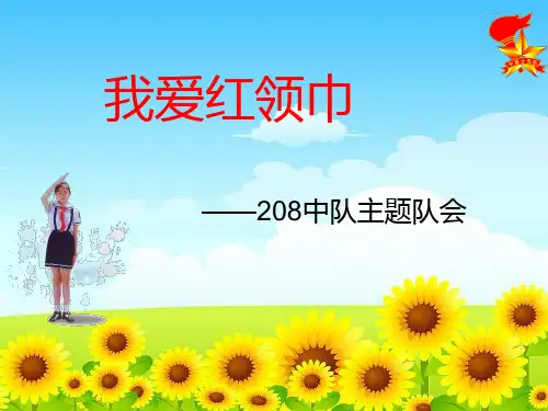 “我心中的红领巾”主题队会ppt