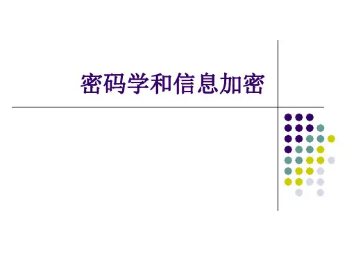 12密码学和信息加密精品PPT课件