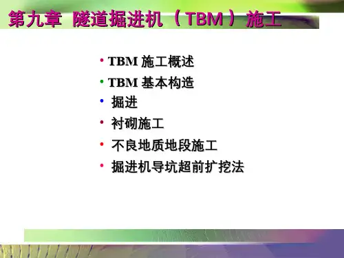 196-演示文稿-隧道掘进机(TBM)施工