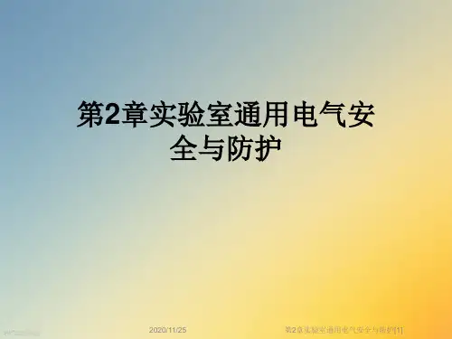 第2章实验室通用电气安全与防护[1]