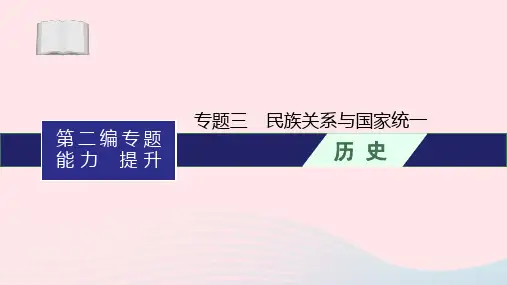 中考历史一轮复习专题三民族关系与国家统一课件