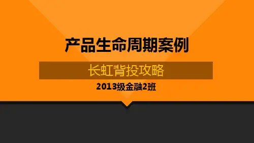 产品生命周期,海外投资案例——长虹