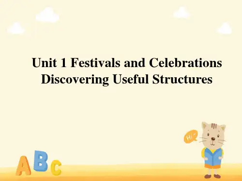Unit 1 Festivals and Celebrations教学课件