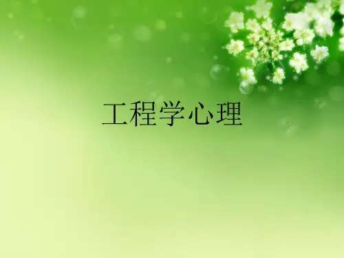 工程学心理优秀课件