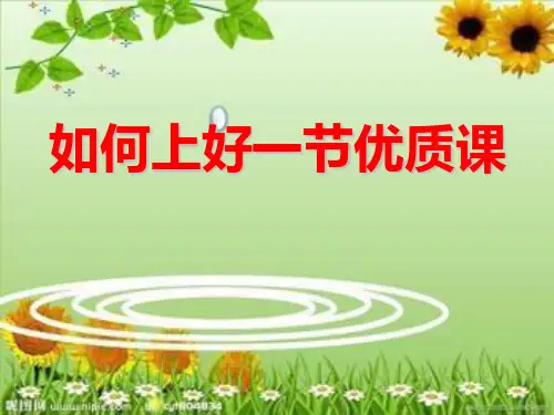 如何上好一堂课(课件)