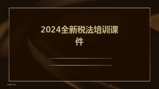 2024全新税法培训课件(2024)