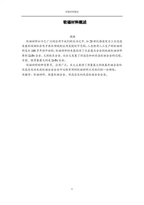 功能材料论文概要