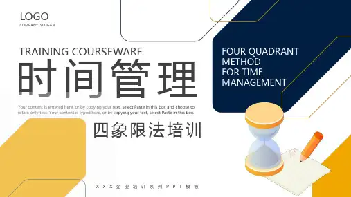 时间管理四象限法培训PPT