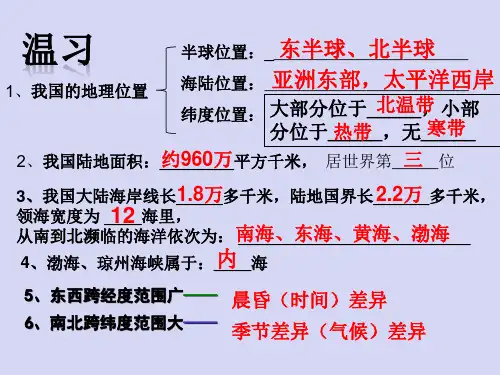 湘教版八年级地理上册《第二节 中国的行政区划》3课件