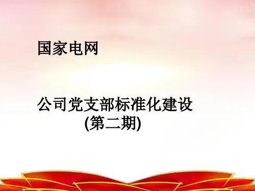 国家电网公司党支部标准化建设(第二期)
