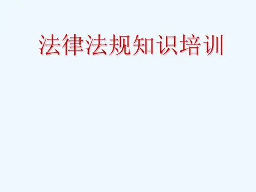 法律法规知识培训(236页)