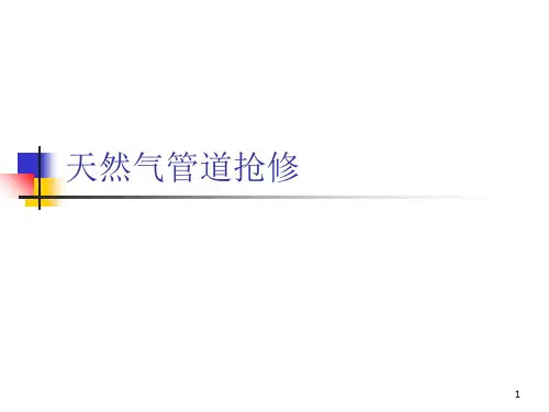 天然气管道抢修PPT课件