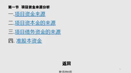 融资方案分析PPT课件
