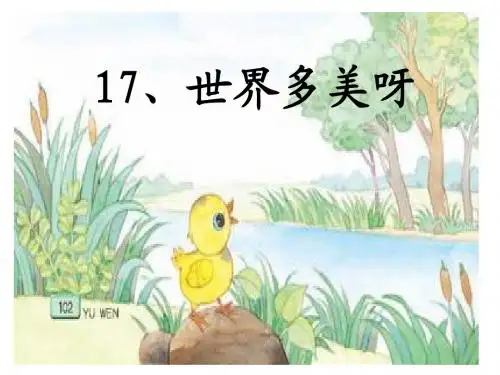 16   世界多美呀 第一课时