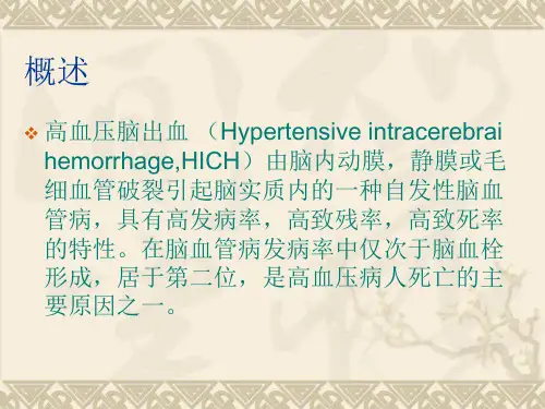 高血压脑出血的外.ppt
