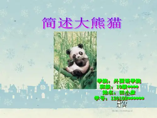 简介大熊猫
