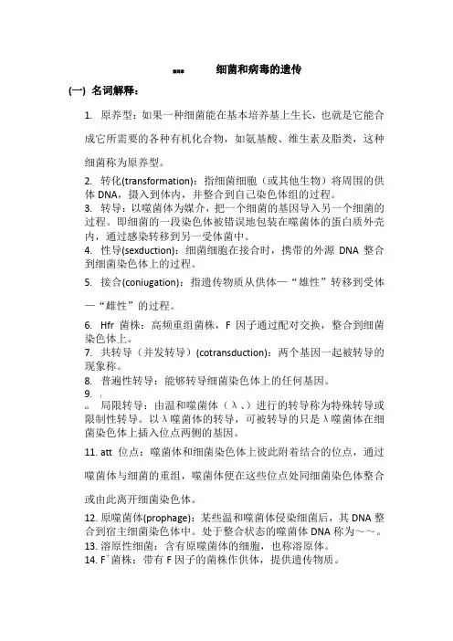 细菌遗传分析