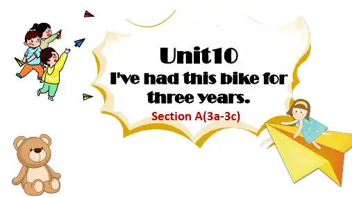 Unit 10 Section A(3a-3c)课件2021-2022学年人教版八年级英语下册 