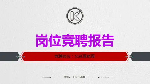 岗位竞聘报告PPT(共34张PPT)