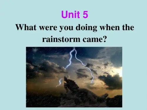 人教英语八年级下册Unit5 Section A 3a-3c(共41张PPT)