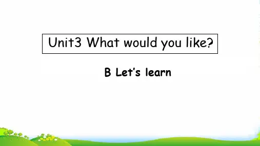 pep五年级英语上册Unit 3 B Let's learn-优质课件