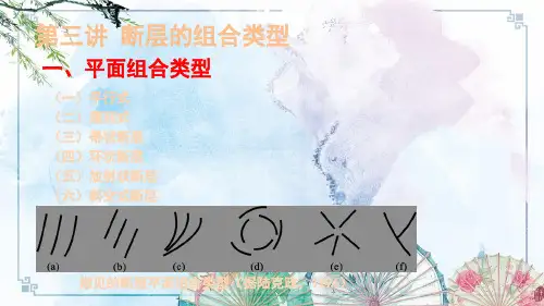 【石油大学 构造地质学课件】第三讲 断层的组合类型