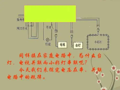人教版九年级物理第十六章第二节探究串、并联电路的电压规律(共30张ppt)