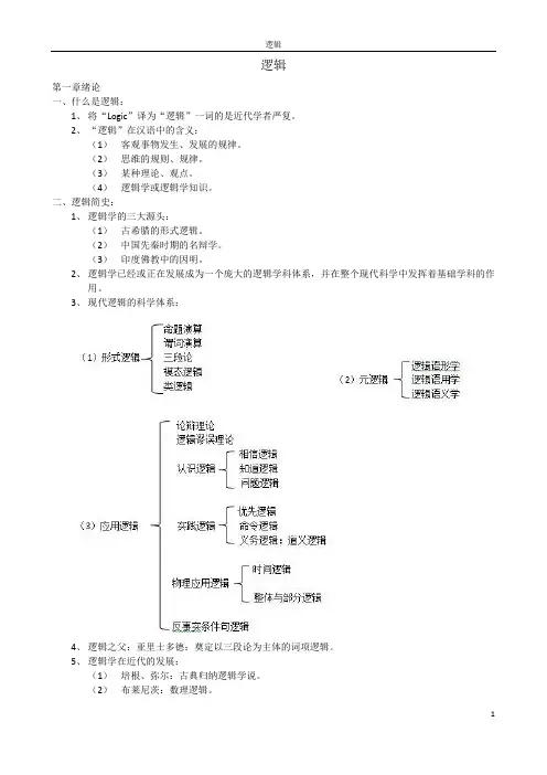 逻辑学笔记