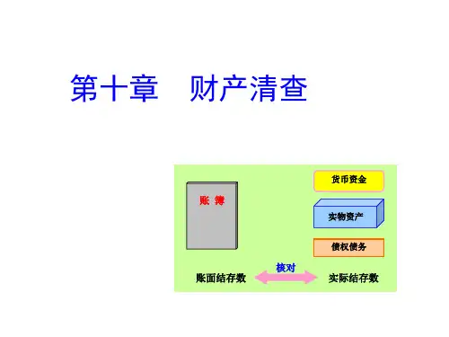 基础会计财产清查PPT课件