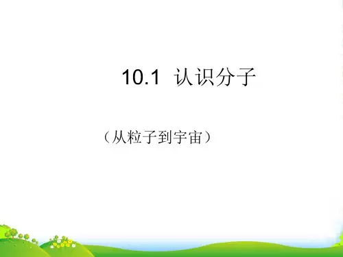 新沪粤版物理八年级下册教学课件：10.1认识分子(共21张PPT)