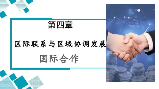 4.4国际合作+课件 高中地理人教版(2019)选择性必修二