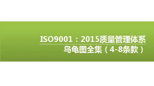 质量管理体系2015版乌龟图全集
