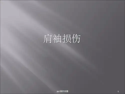 肩袖损伤(教学查房)