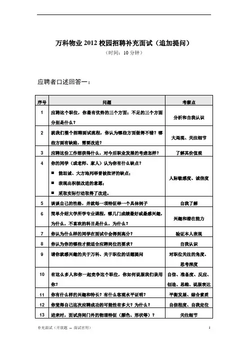 终面参考问题