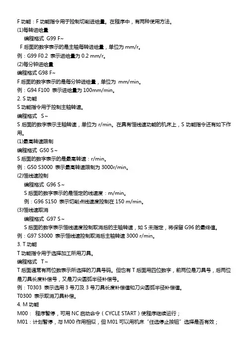 数控插齿机编程指令【大全】