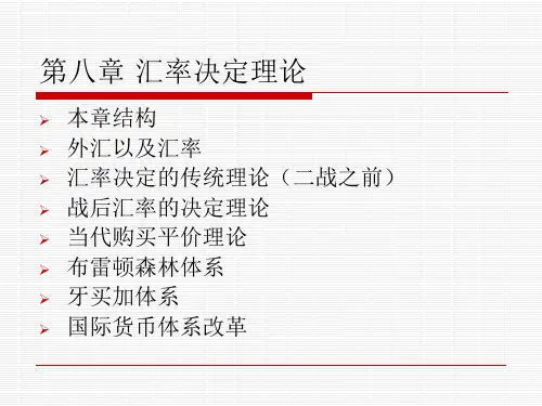 汇率决定理论(PPT46页).pptx