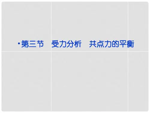 高考物理一轮复习 第二章 第三节 受力分析 共点力的平衡课件