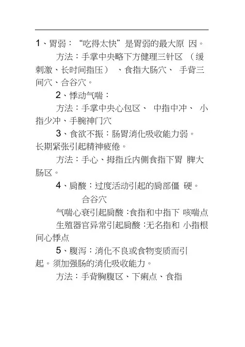 手掌穴位按摩方法附手部穴位图 2